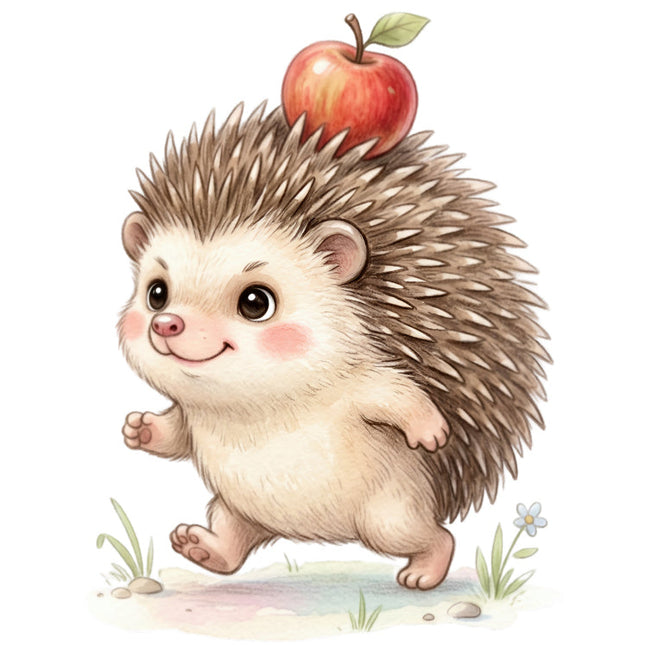 hedgehog fabric panel