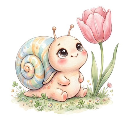 snail quilt square