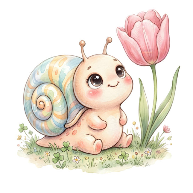 snail quilt square