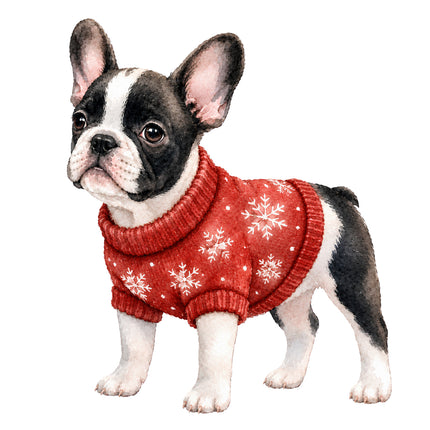 boston terrier fabric panel