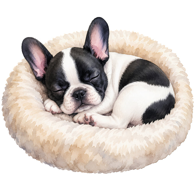boston terrier fabric panel