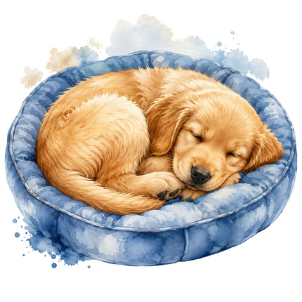 golden retriever quilt square