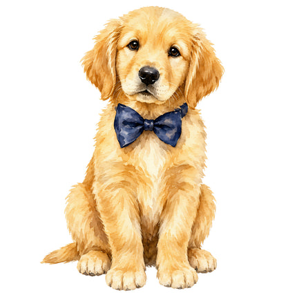 golden retriever fabric panel