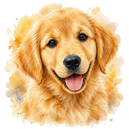 golden retriever fabric panel
