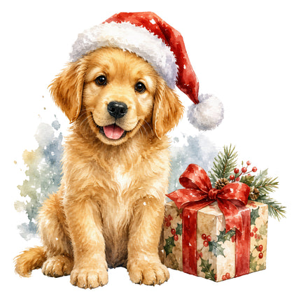 golden retriever quilt square