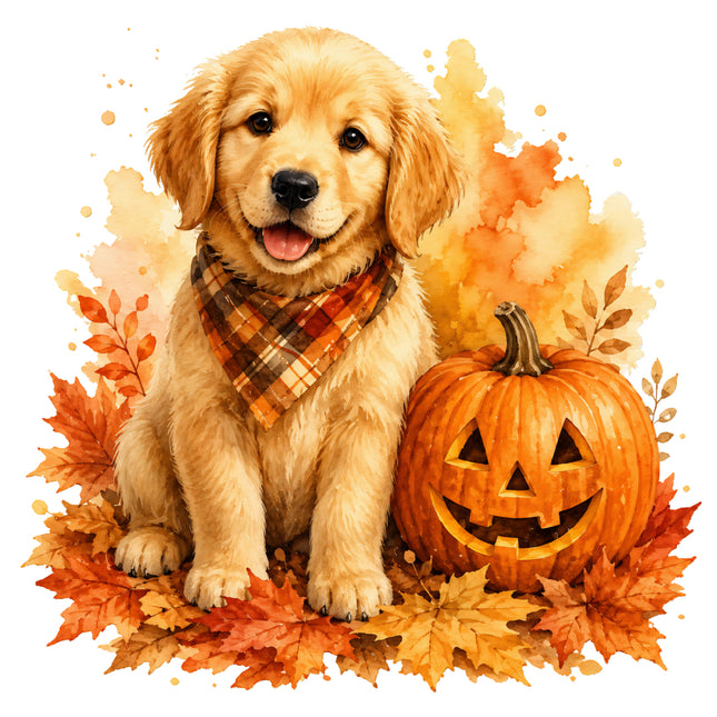 golden retriever puppy quilt square