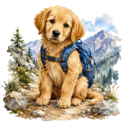 golden retriever puppy quilt block