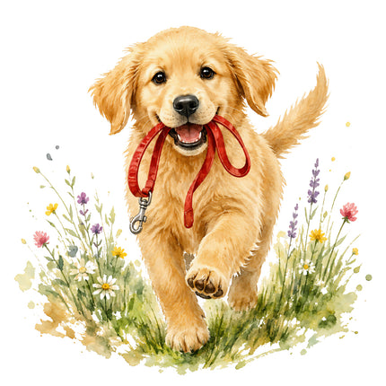 golden retriever quilt square