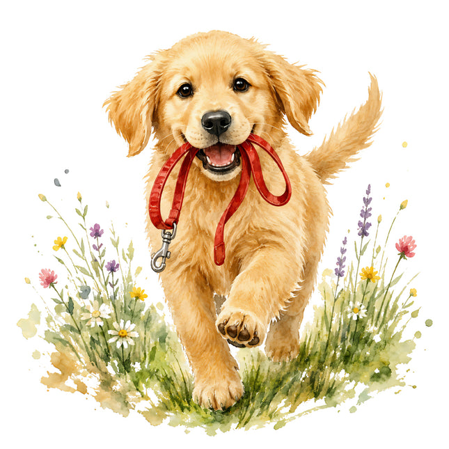 golden retriever quilt square