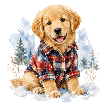golden retriever quilt square