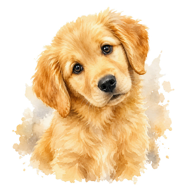 golden retriever quilt block
