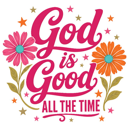 God is good fabric panel