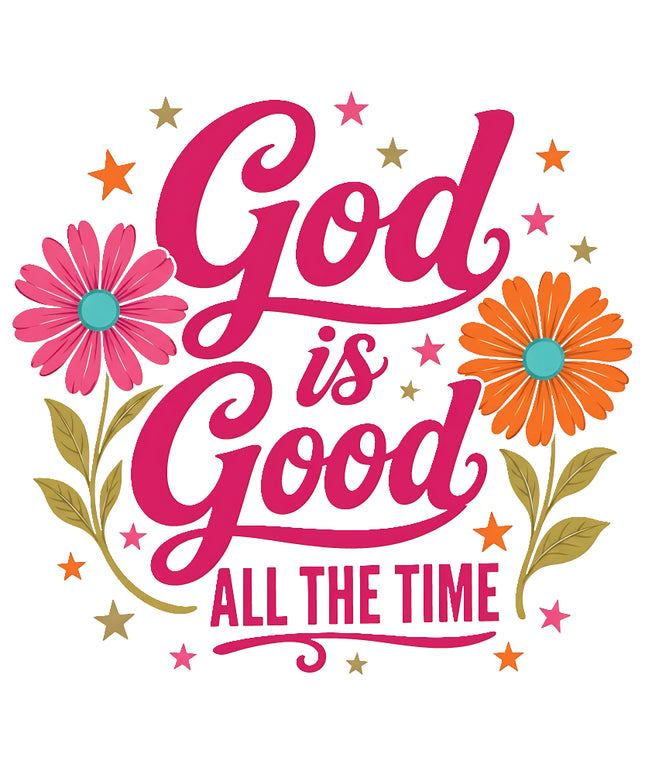God is good fabric panel