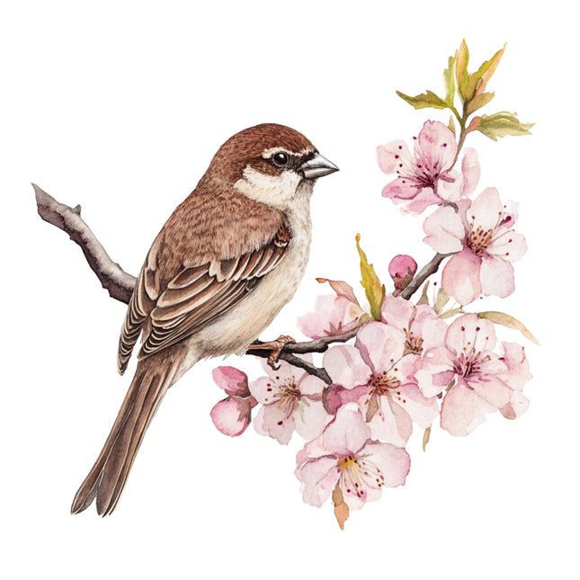 sparrow fabric panel