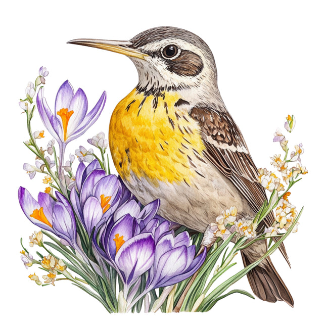 wild bird fabric panel