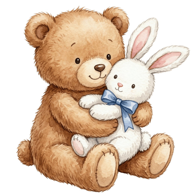 teddy bear fabric panel