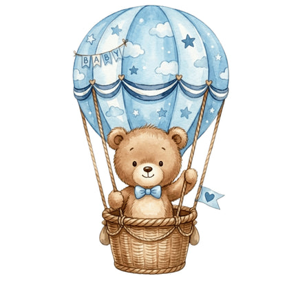 boy teddy bear quilt square