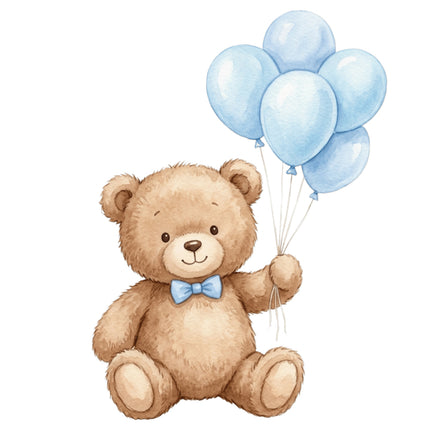 boy teddy bear quilt square