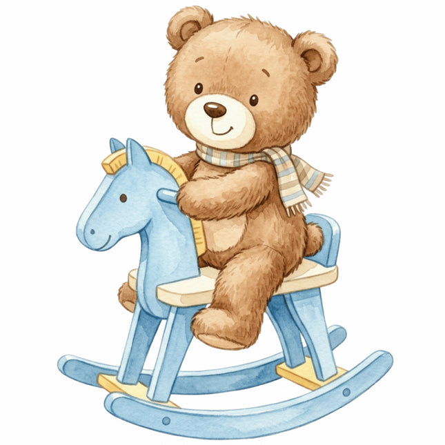 boy teddy bear quilt square
