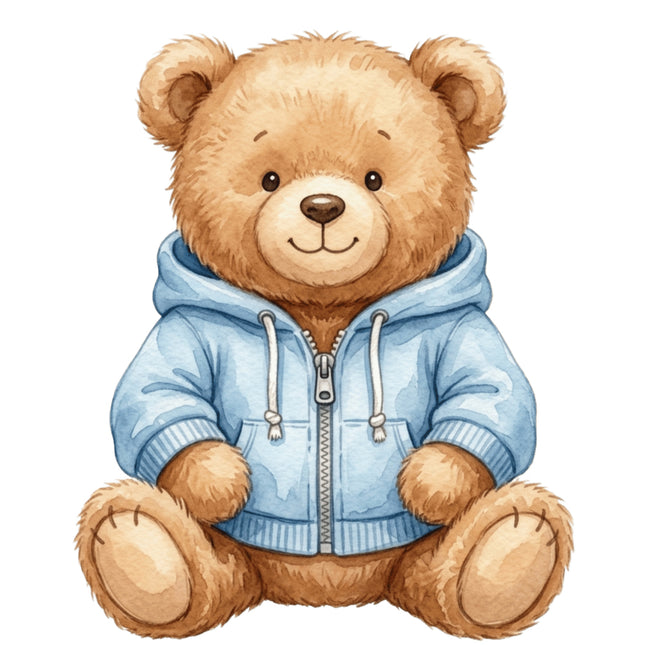 boy teddy bear quilt square