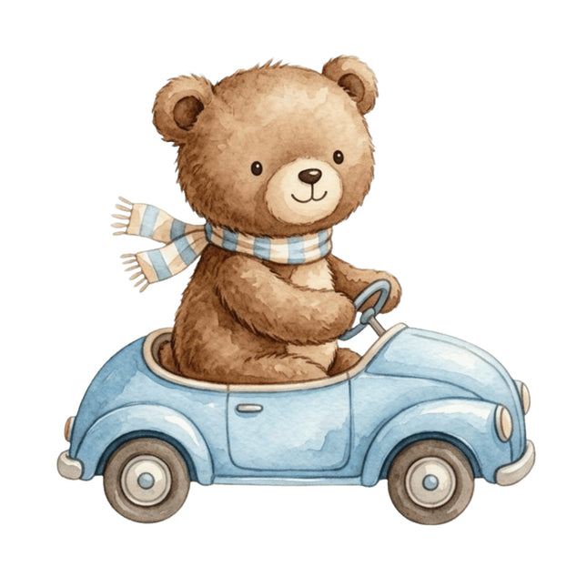 boy teddy bear quilt block
