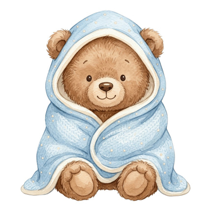 boy teddy quilt block