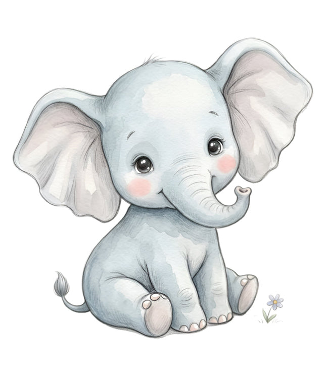 elephant fabric panel