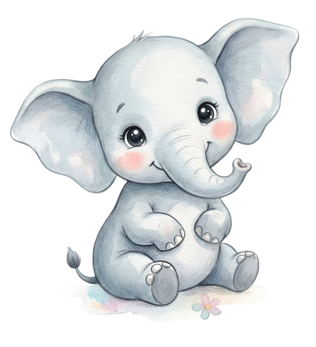 elephant fabric panel
