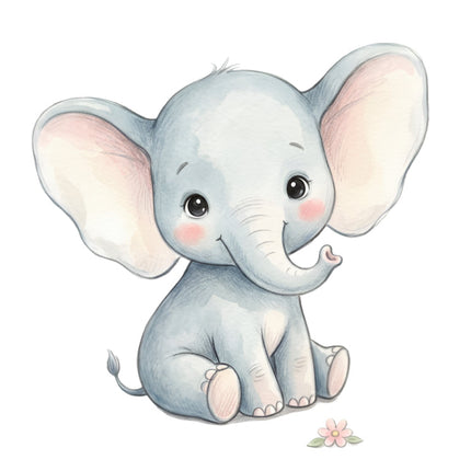 elephant fabric panel
