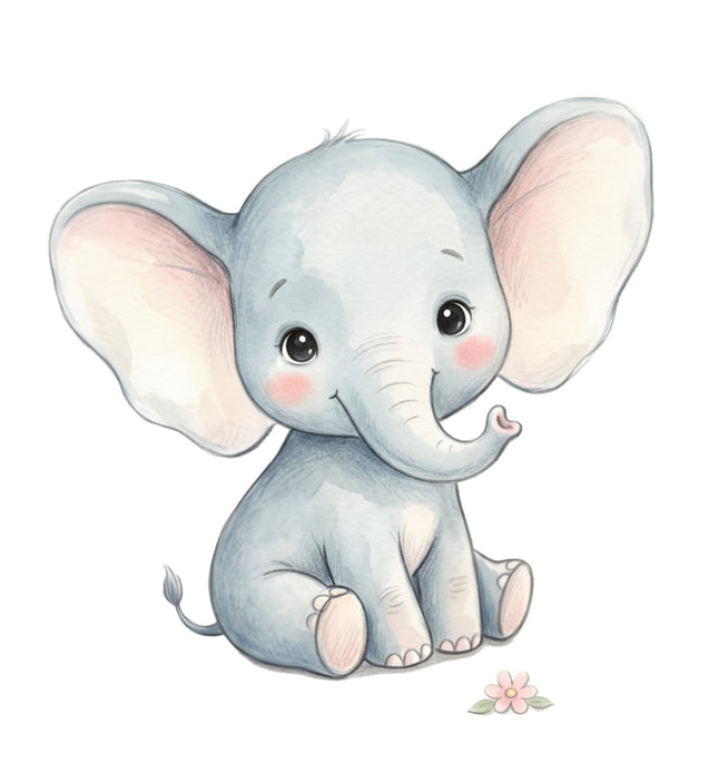 elephant fabric panel