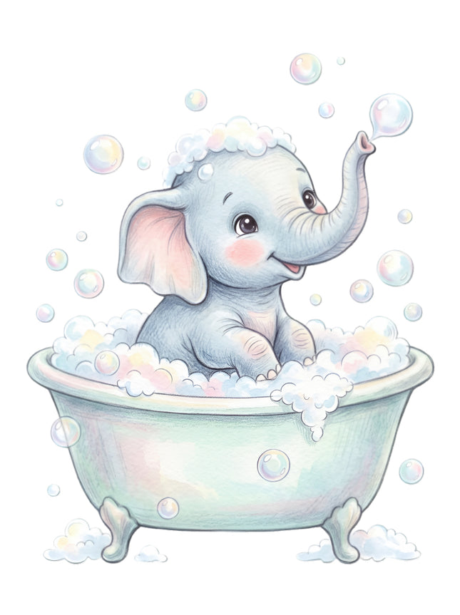elephant fabric panel