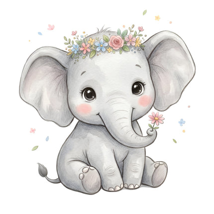elephant quilt square