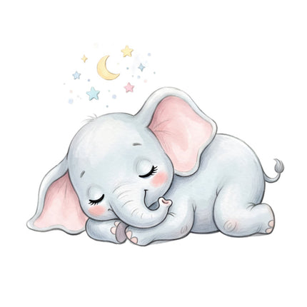 baby elephant quilt square
