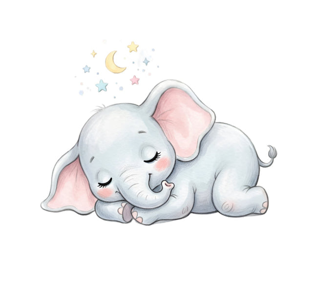baby elephant quilt square