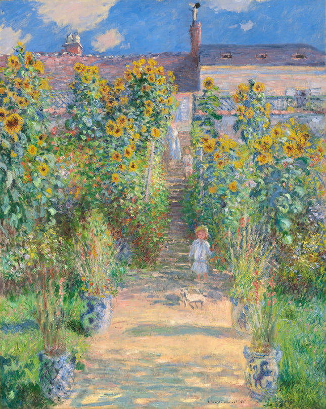 Claude monet fabric panel