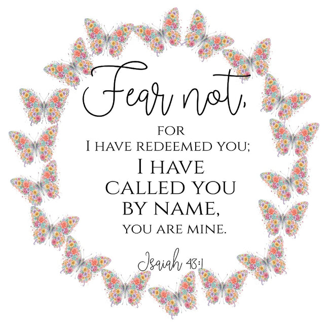 bible verse fabric panel