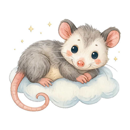 Possum 100% Cotton Fabric Panel Block Quilt Square FLIP-AQ122