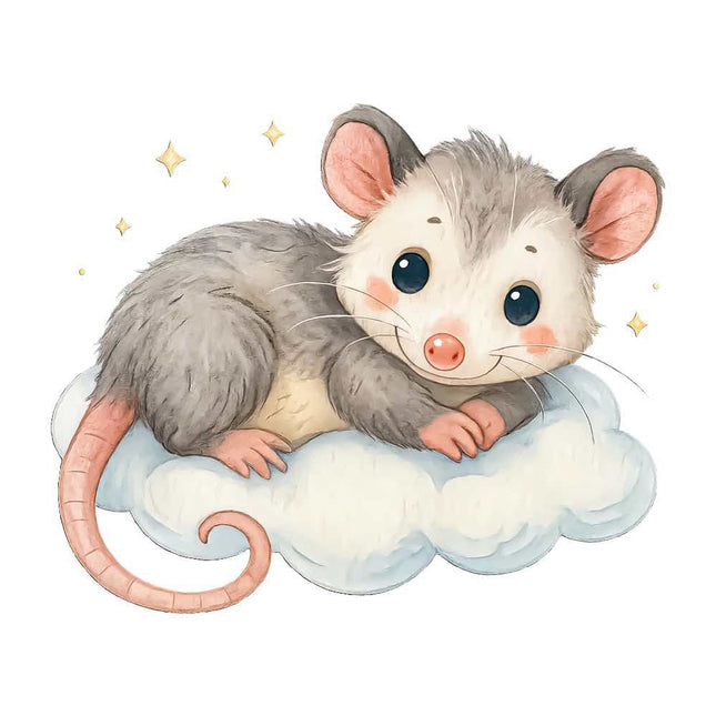 Possum 100% Cotton Fabric Panel Block Quilt Square FLIP-AQ122