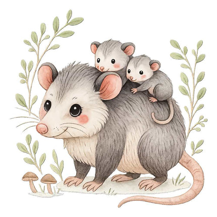 possum quilt block