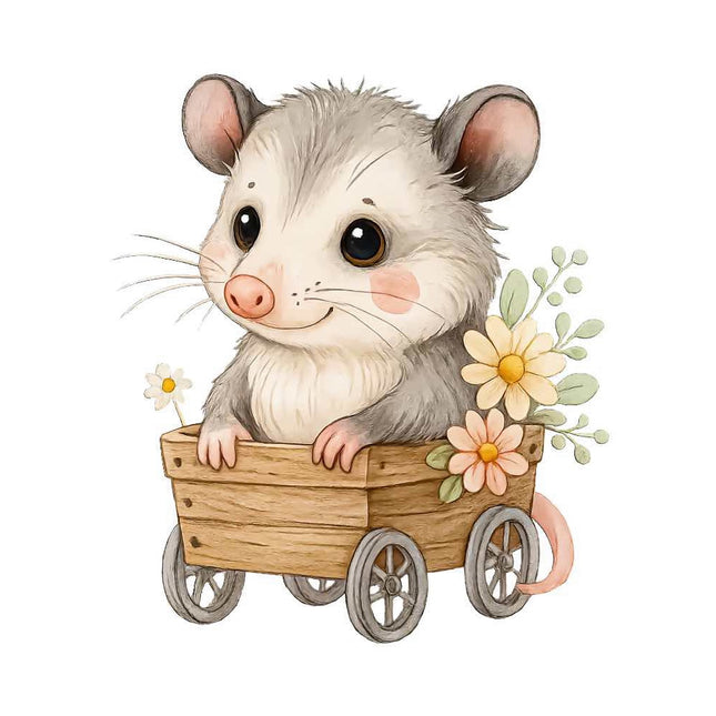 Possum 100% Cotton Fabric Panel Block Quilt Square FLIP-AQ139