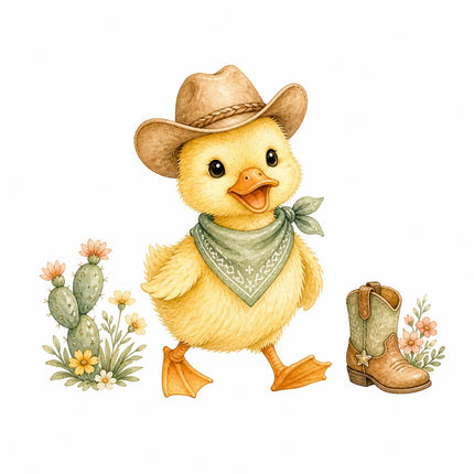 cowboy duck fabric panel