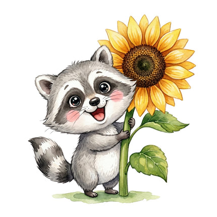 raccoon quilt square