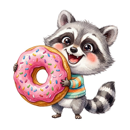 raccoon quilt square