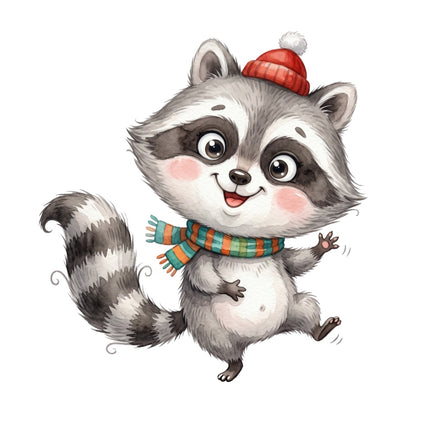 raccoon quilt square