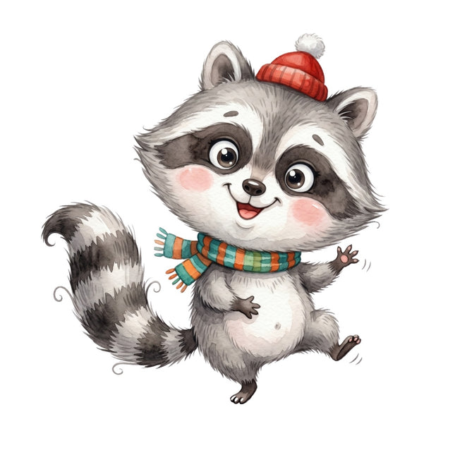 raccoon quilt square