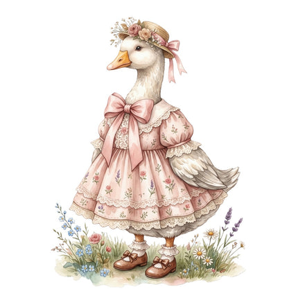cottage goose quilt square