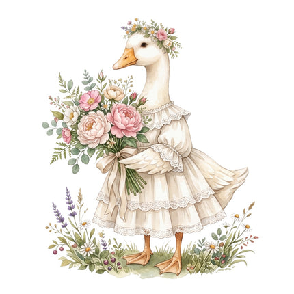 cottage goose quilt square