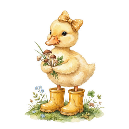 cottagecore duck fabric panel
