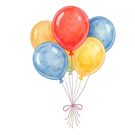 circus balloons fabric panel