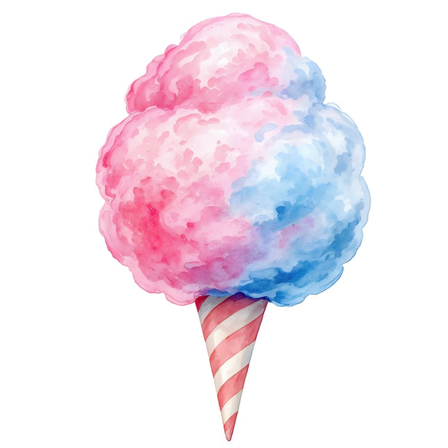 circus cotton candy fabric panel